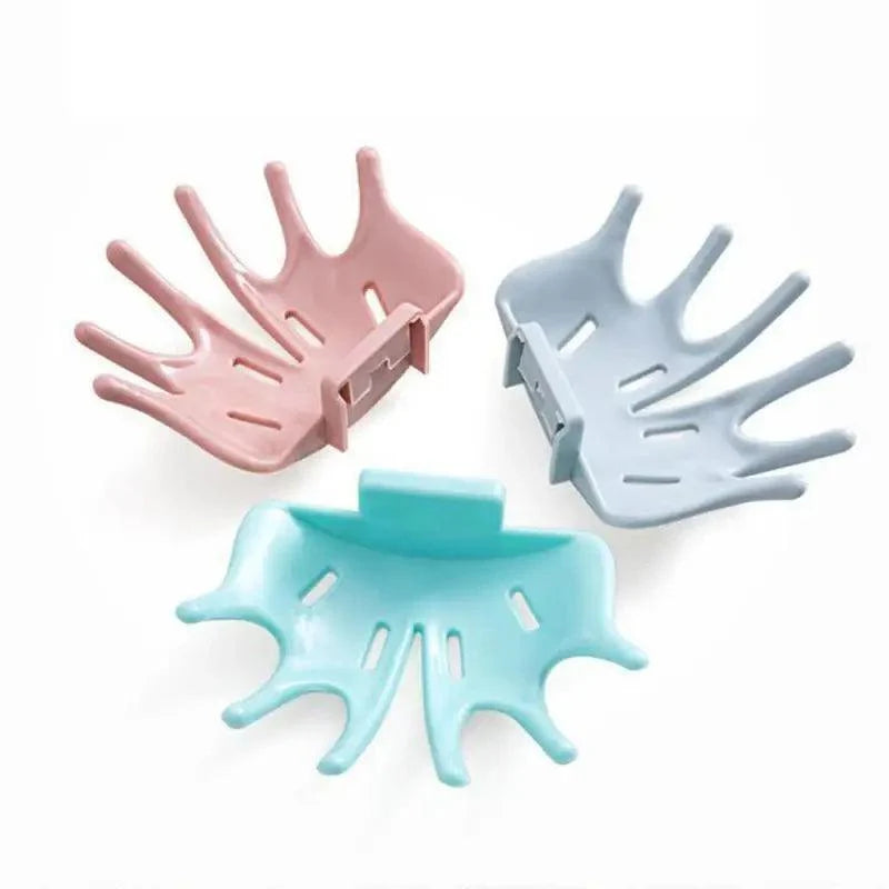Soap Holder Bathroom Shower Dish Plates Storage Box With Drain Wall Mounted Self Adhesive Plastic Supplies Bathroom Soap Rack Suction Cup Bathroom Soap Dish Holder Shower Soap Dish Saver Tray Bar Soap Sponge Holder for Shower Bathroom Tub and Kitchen
