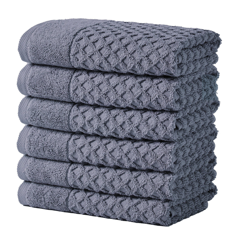 Cotton Diamond Waffle Weave Bath Towel Set - Grayson Collection