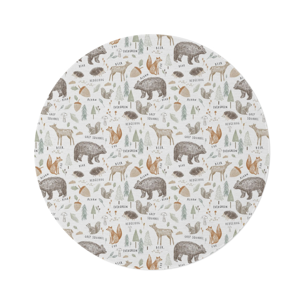 Woodland Be Wild Kids Room - Play Rug - Area Rug