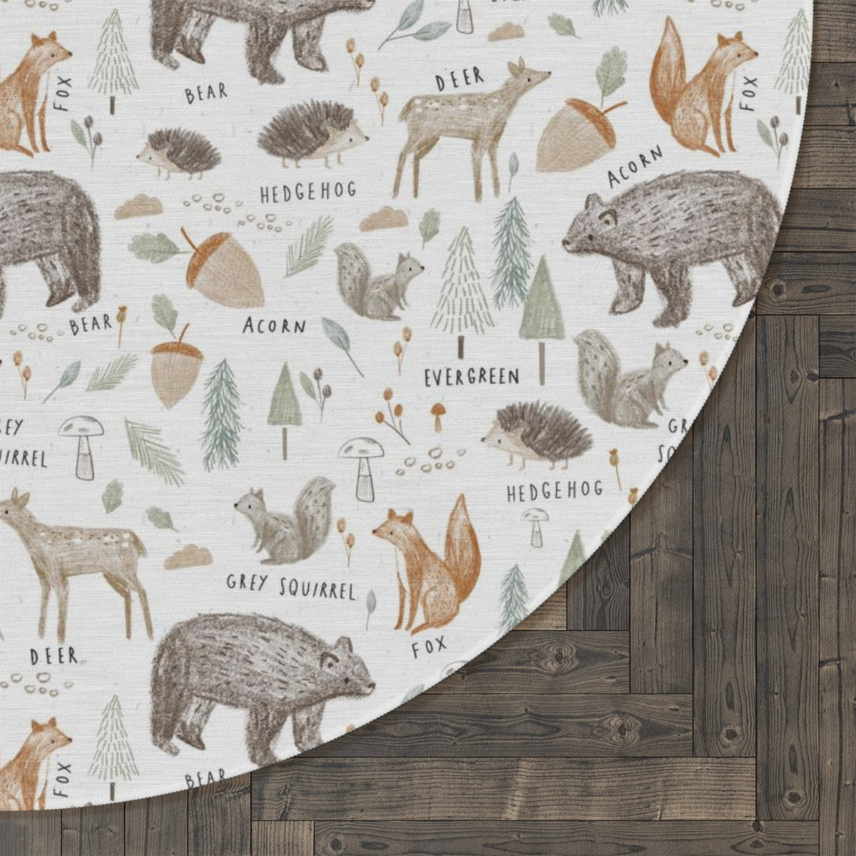 Woodland Be Wild Kids Room - Play Rug - Area Rug